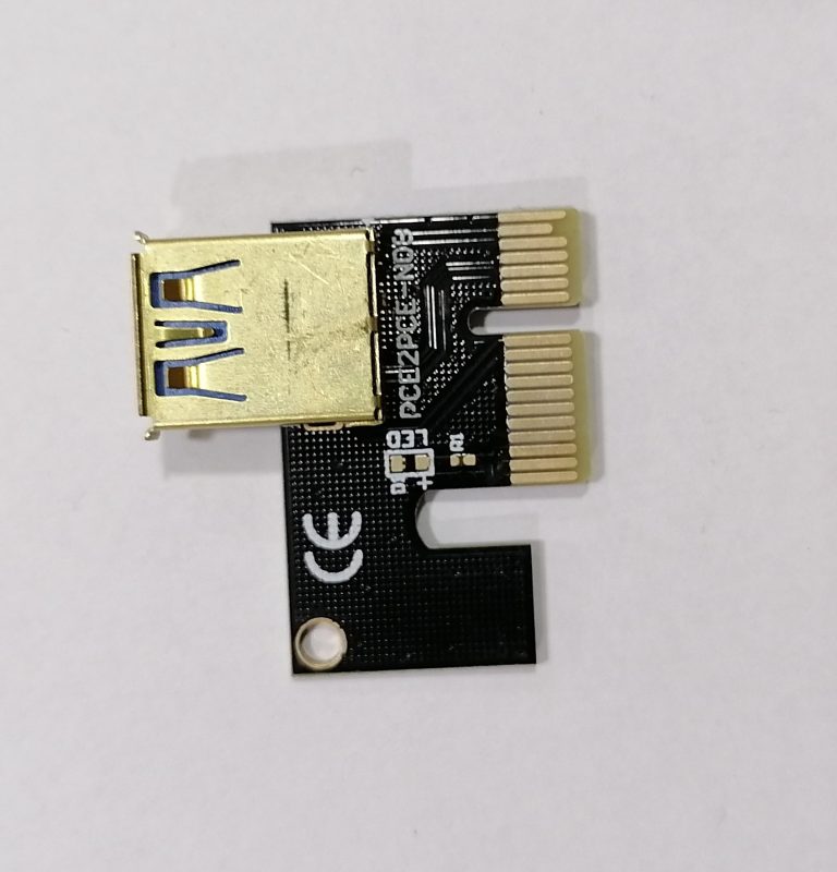 کارت اتصال رایزر PCI-E X1 به USB بسته 5 عددی